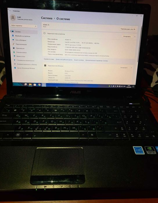 Ноутбук ASUS k52j