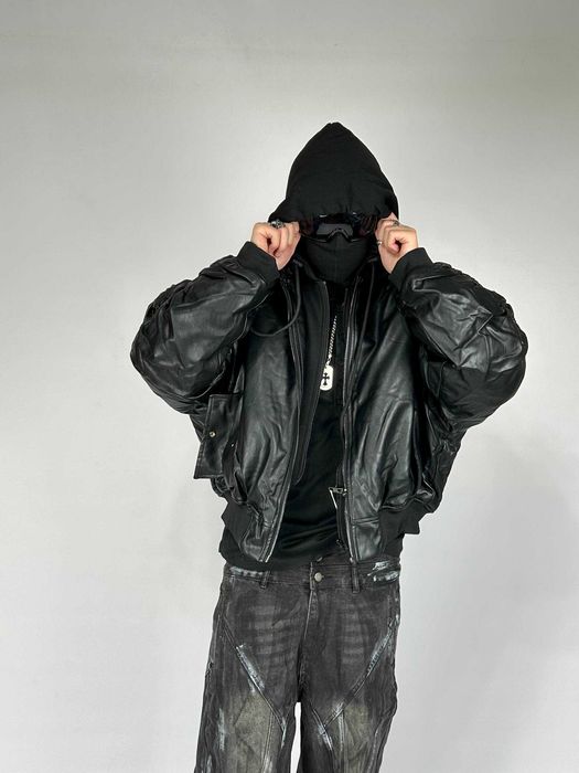 Бомбер двохшаровий MA-1 черный куртка чорна курточка opium black S M L