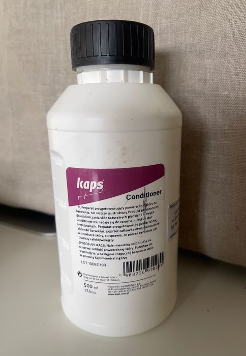 Conditioner  zmywacz do barwienia skór, barwienie barwnik farba