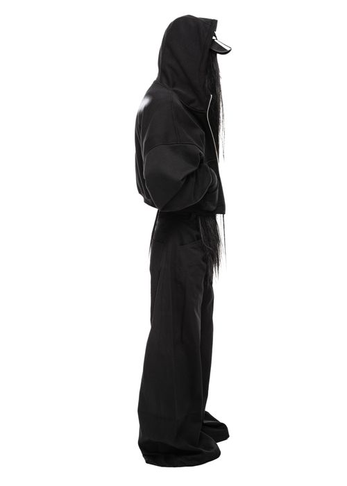 PLA4 Stain Black Zip Hoodie Худи