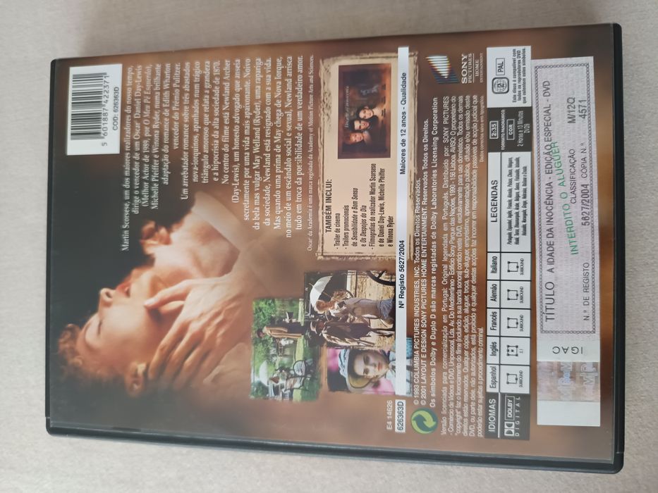 DVD a idade da inocência