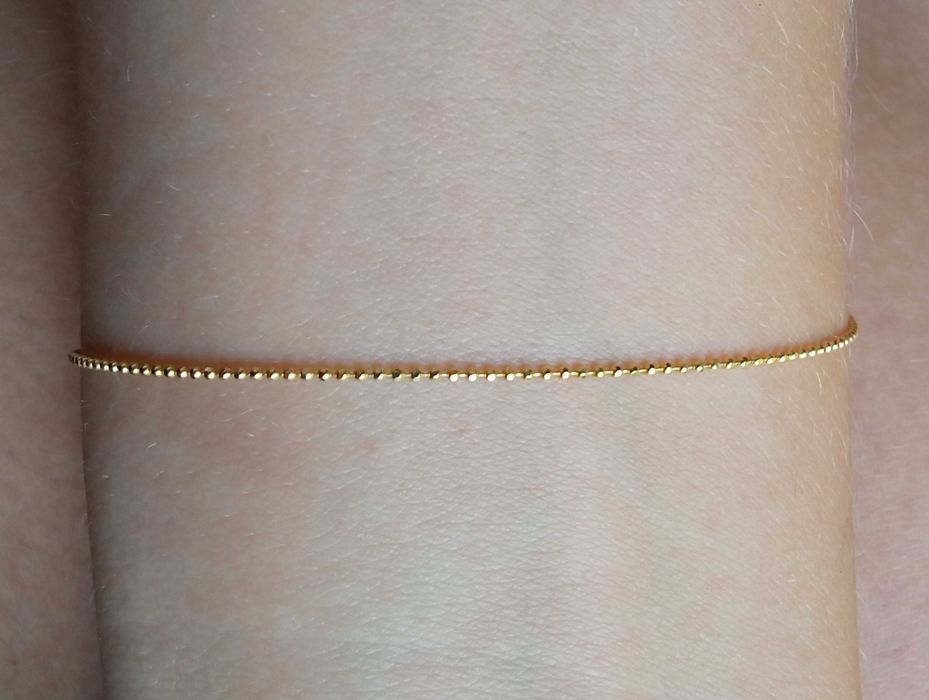 Srebrna bransoletka 18,5 cm Kuleczki 0,6 g Srebro 925