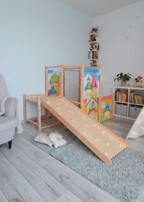 Domowy plac zabaw Montessori wspinaczka