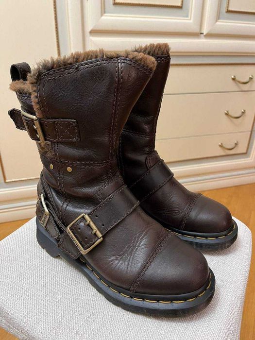 Dr Martens Womens Kristy Mid Faux Fur | жіночі зимові чоботи 36EU/5US
