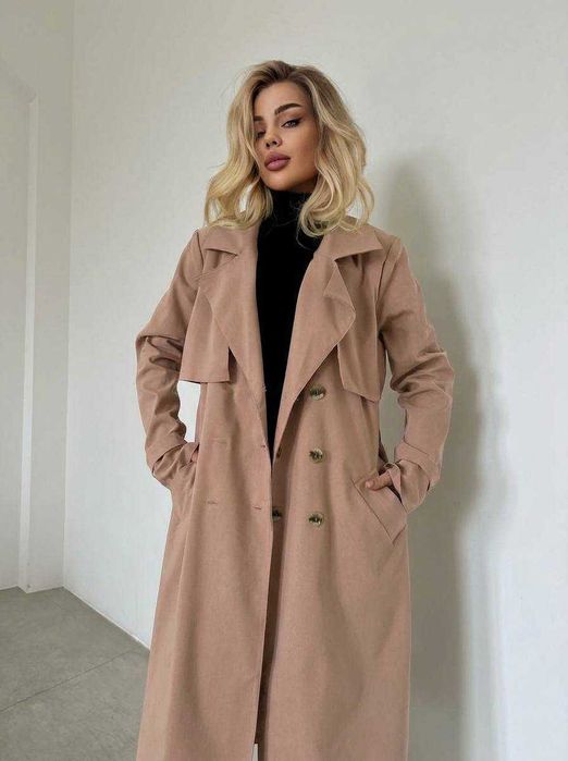 Тренч плащ жіночий весняний/Тренч плащ женский весна длинный мод 425