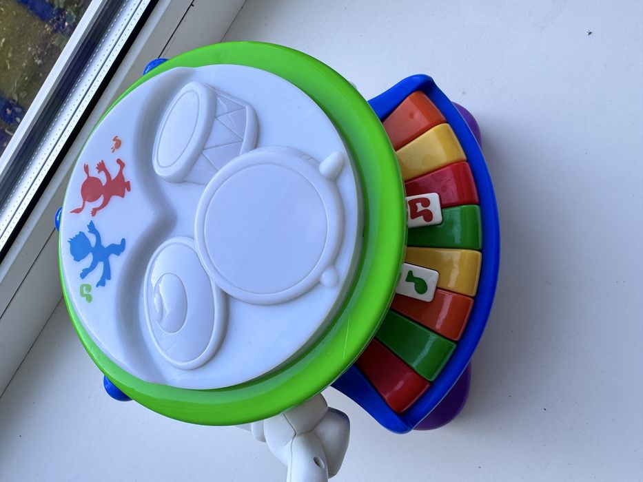 Веселий оркестр Kiddieland, барабан. Книжка vtech