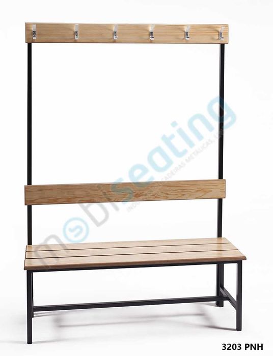 BANCO BALNEÁRIO ALTO COM COSTA E CABIDES P/ GINASIO/ESCOLAS/FÁBRICAS