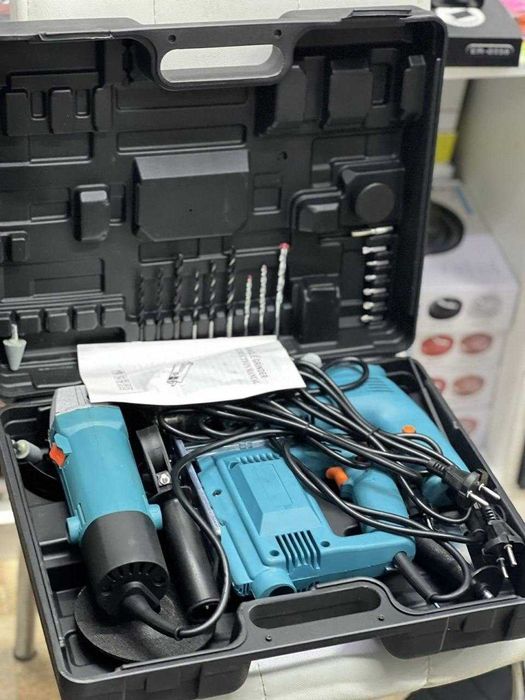 ‼️Набор электроинструментов Makita 3в1 Дрель Лобзик Болгарка Макита