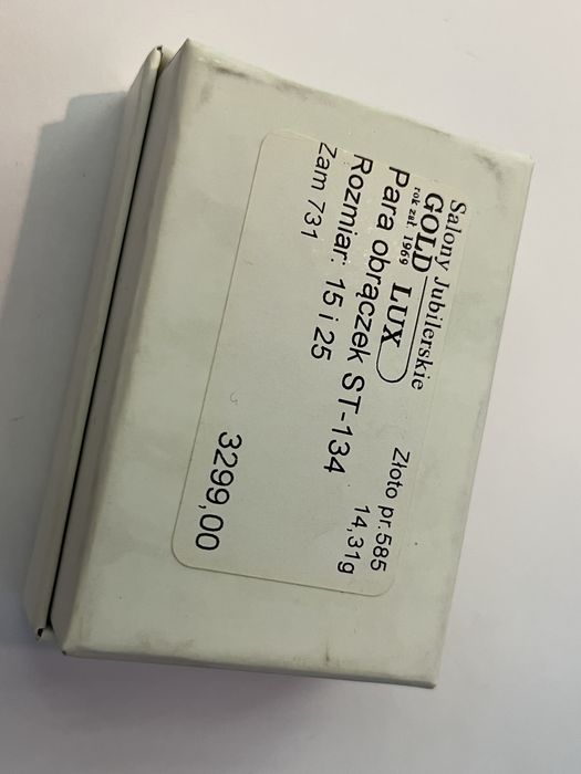 Złote obrączki pr. 585