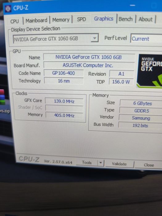 Продам ASUS ROG Strix GeForce GTX 1060 6GB OC