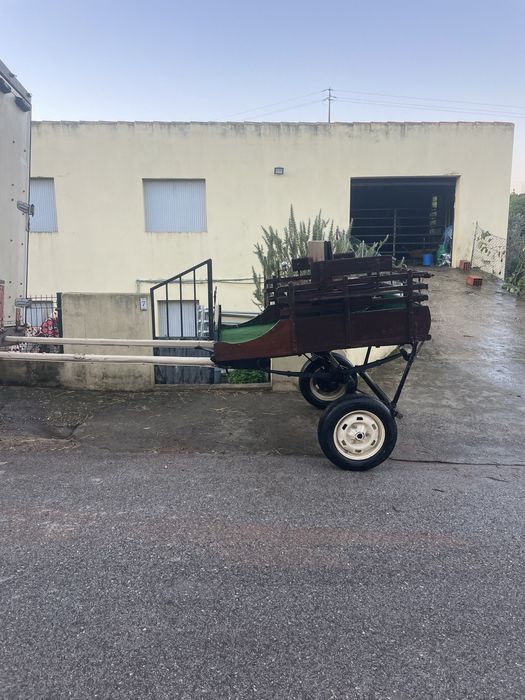 Charrete com travão ás duas rodas