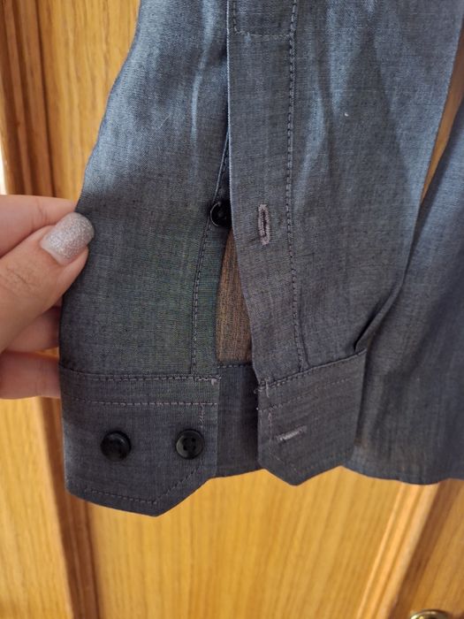 Camisa Manga Comprida Cinzenta T: 38 Primark