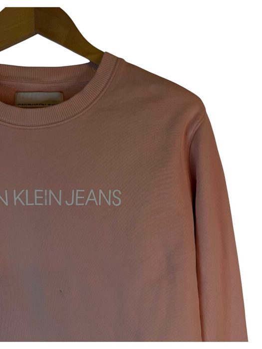 Bluza Calvin klein różowa z dużym logiem XL