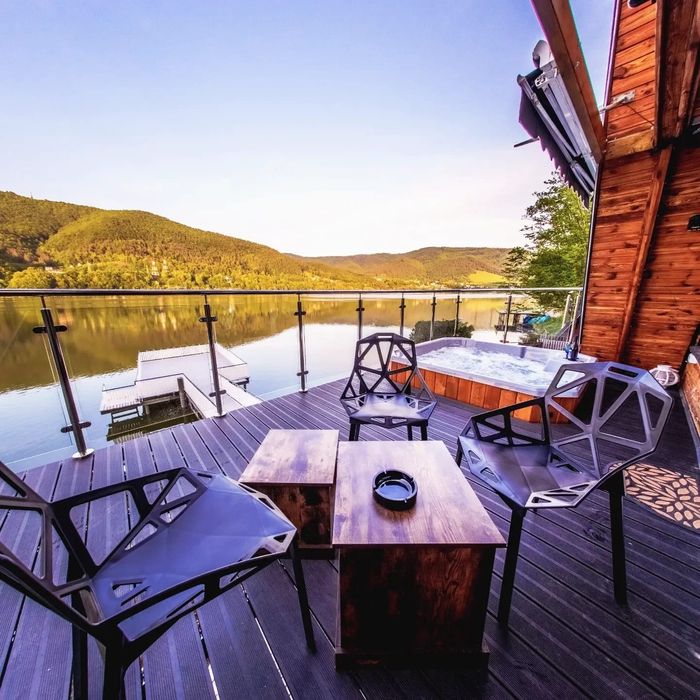 Domki z Jacuzzi bez limitu Międzybrodzie Bialskie "Białe  Molo"