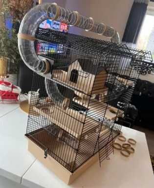 DUŻA Klatka dla chomika myszki gryzonia