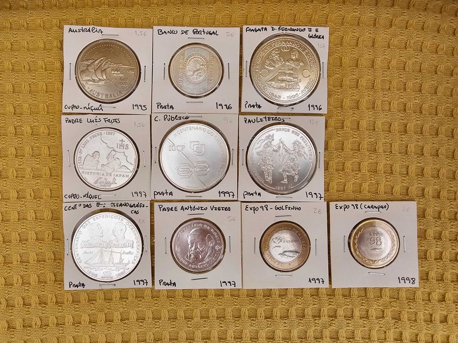 Lote de 63 moedas comemorativas da República
