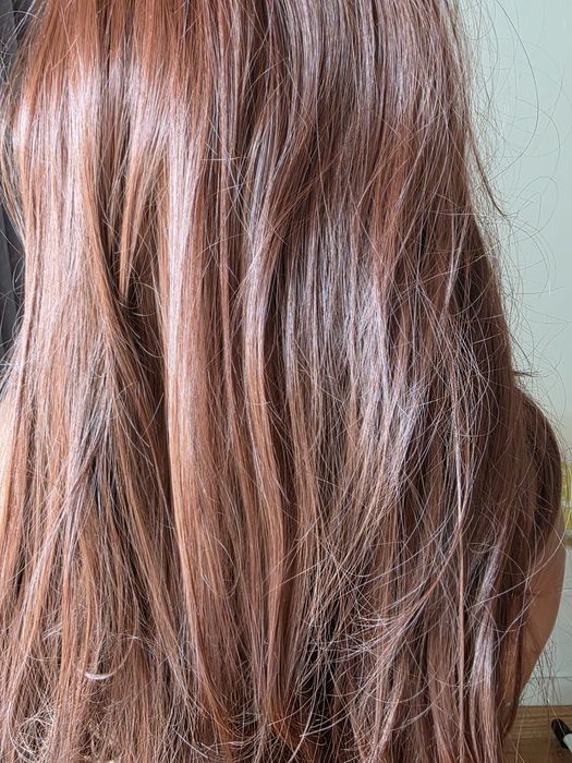 Peruca Ruiva - Cabelo longo de aspeto natural