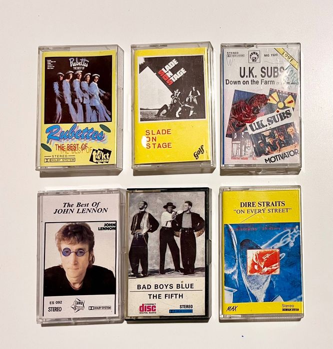 Kaseta Dire Straits John Lennon  Slade U.K Subs Bad Boys Blue Rubettes