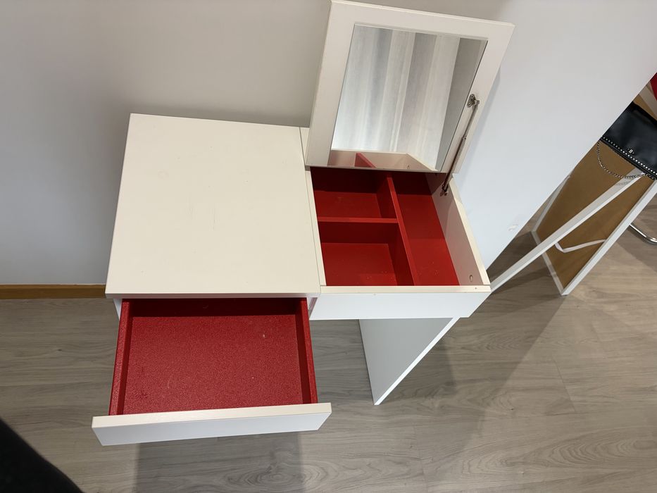 Toucador branco como novo da ikea