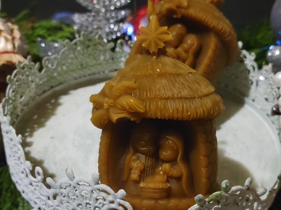 Свічки з натурального бджолиного воску  у формі Верте