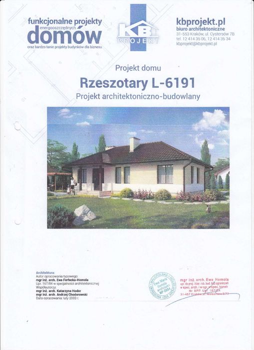 Projekt domu z planem technicznym