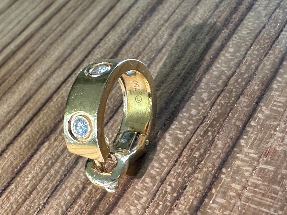 Cartier Love original em ouro 18K com diamantes – peça rara