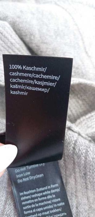 Delikatny sweterek 100 % kaszmiru Creation L rozmiar 36 - 38