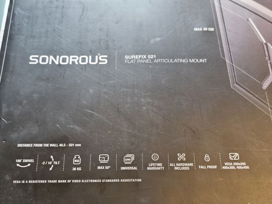 Suporte TV Novo, nunca usado -max  36 kg, 50'''