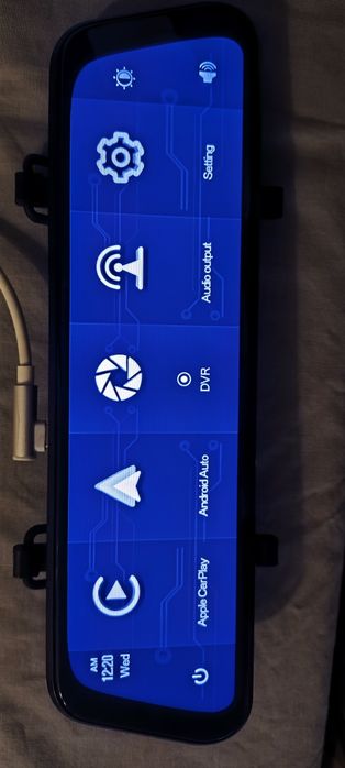 Wideorejestrator w lusterku HD 9.66 android auto, apple carplay