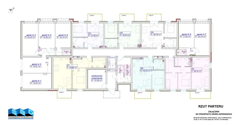 Nowe mieszkanie 42,24 m2 w Sieradzu ul.Mickiewicza5