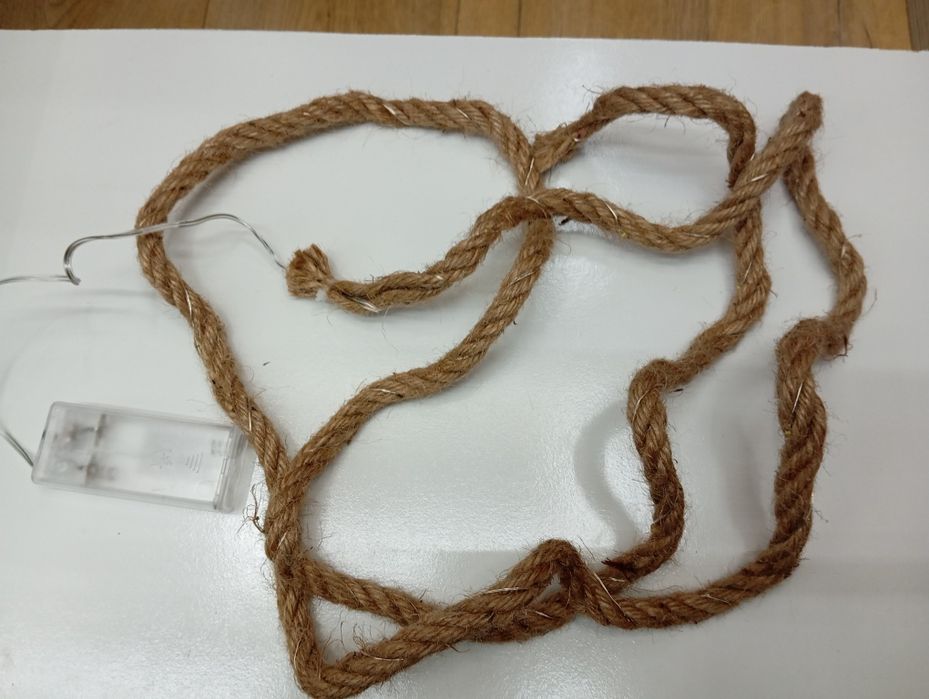 Lampki led na baterie sznur długość 2 M