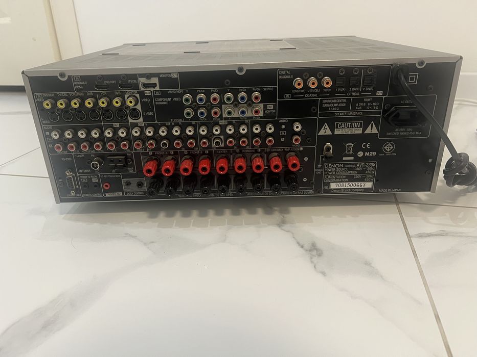 Ресивер DENON AVR-2308 . Потужний приймач підсилювач.
