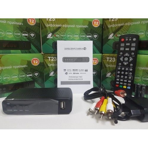 ‼️НОВИЙ‼️Цифровий Ефірний DVB-T2 тюнер приймач приставка ресивер декодер GoldenStream T23