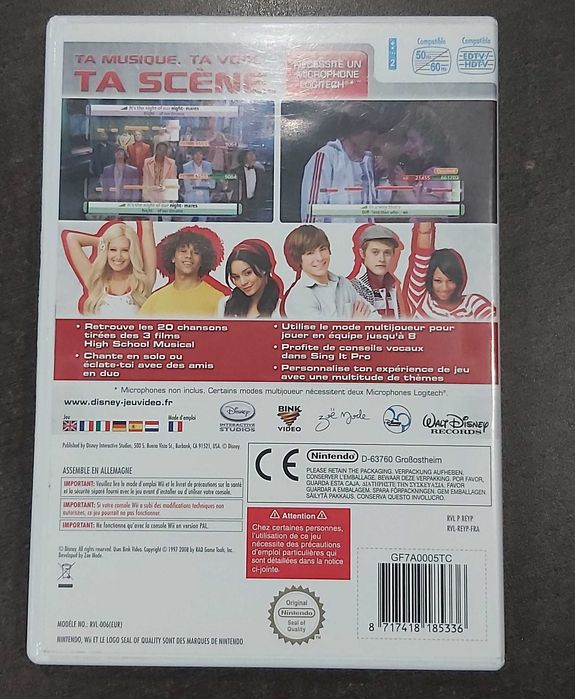 Disney Sing It High School Musical 3 - Nintendo Wii PAL