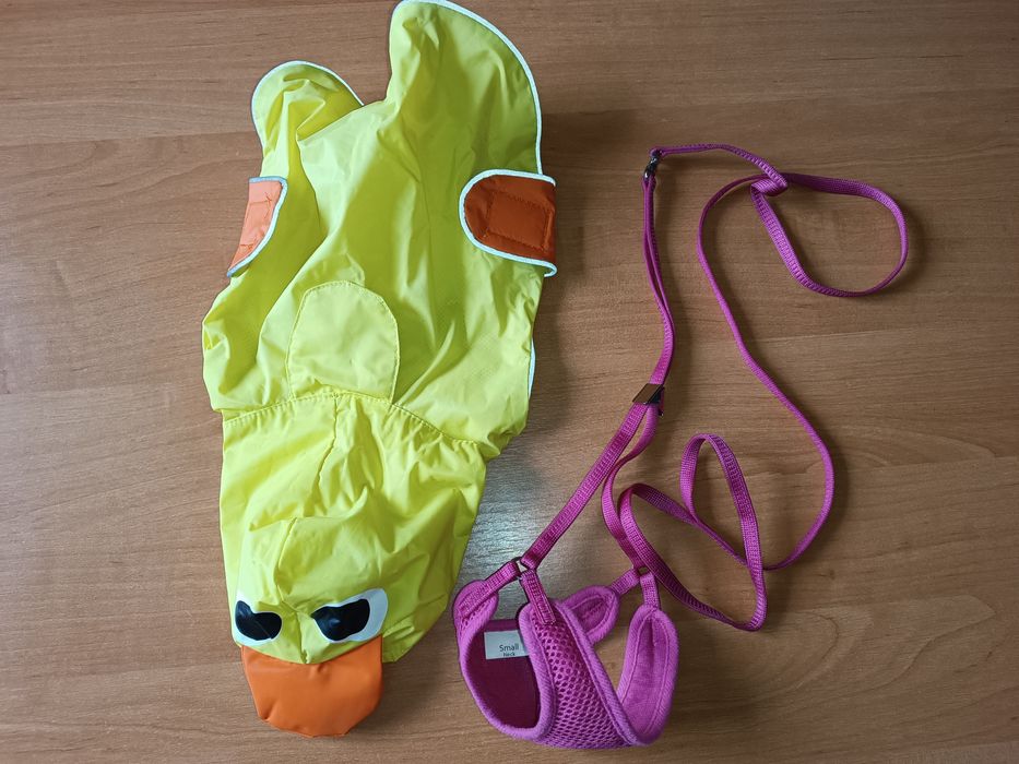 Костюм для кошки или собаки Попона Уточка и шлея с поводком