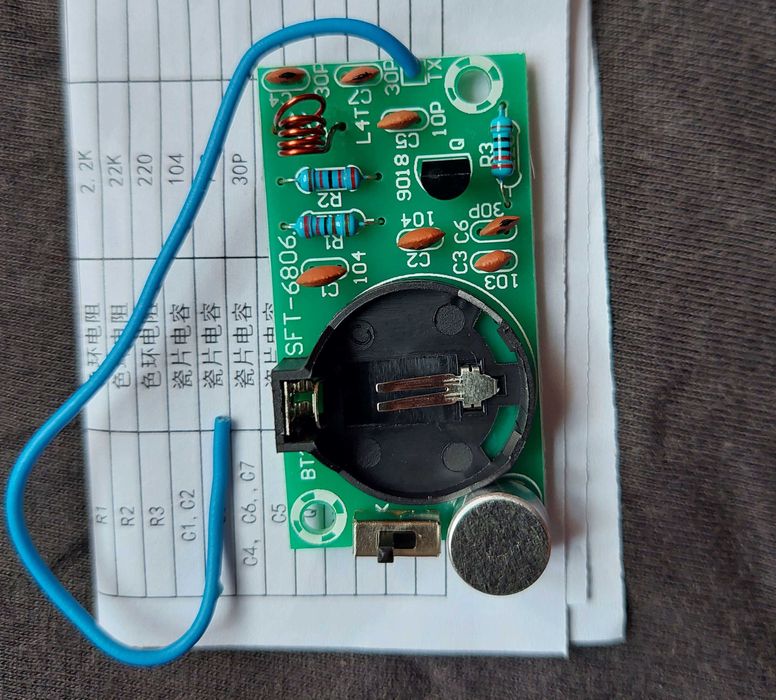 Мини радио микрофон - трансмиттер - фм передатчик для звукозаписи