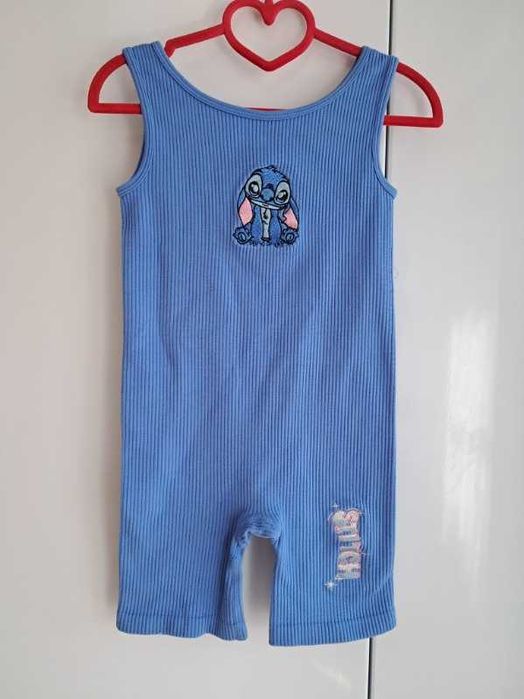 Nowość 2026:) prążkowany kombinezon Stitch roz 122