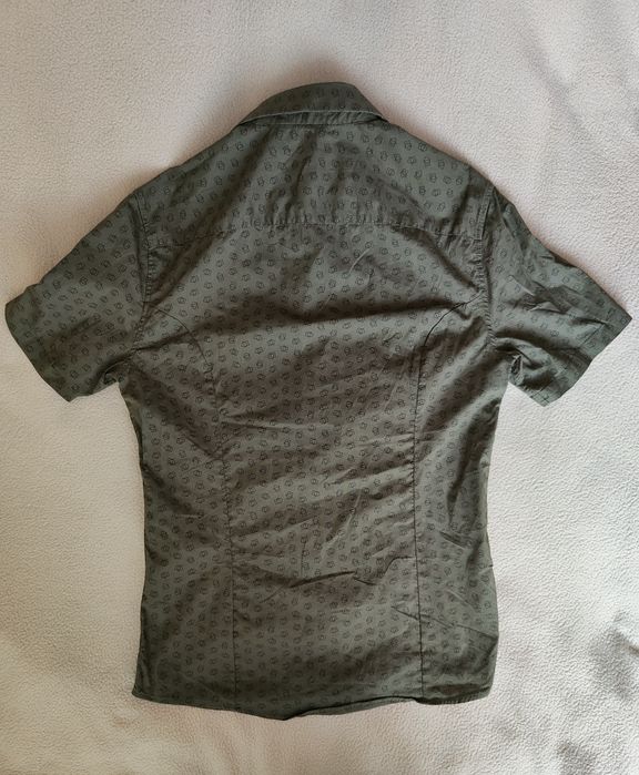 Asos koszula z krótkim rękawem w kolorze khaki r.M