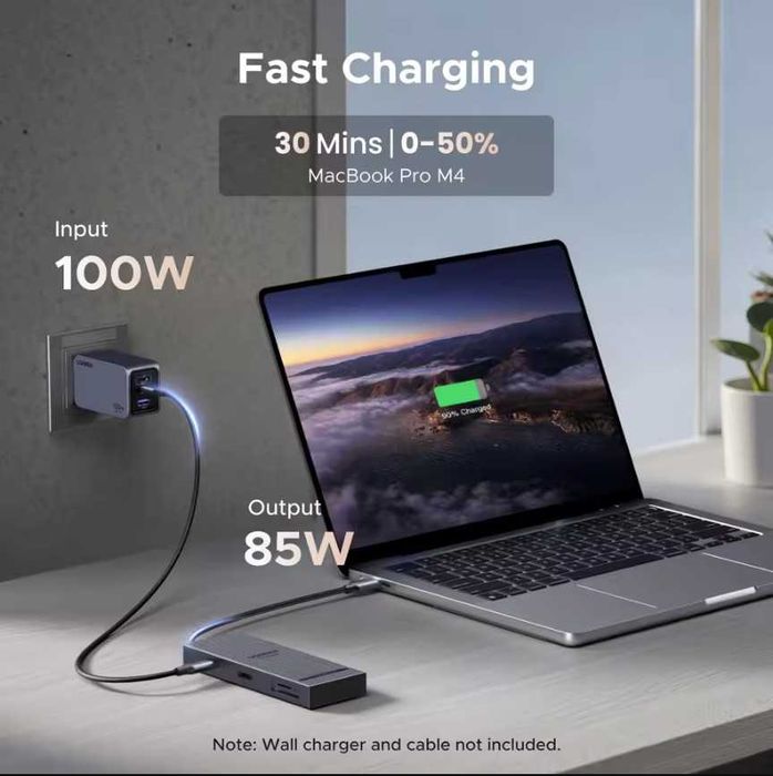 UGREEN hub 8 in 1 HDMI 4K 60Hz, Type C ,PD 100W, SD/TF, USB-A (11811)