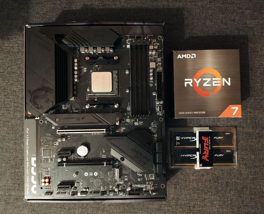 Ryzen 7 5700X/ B550 MPG MSI/ 16Gb 3200MHz FURY игровой комплект AM4