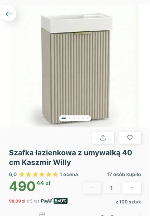 Szafka lazienkowa
