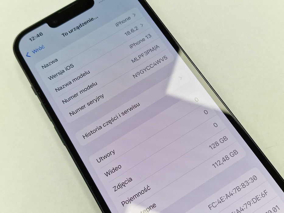 Iphone 13 128GB/ Midnight/ Bat 79%/ Grade A-/ Gwarancja + ładowarka