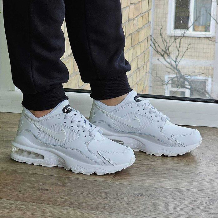 Женские кроссовки Найк белые кожаные Nike