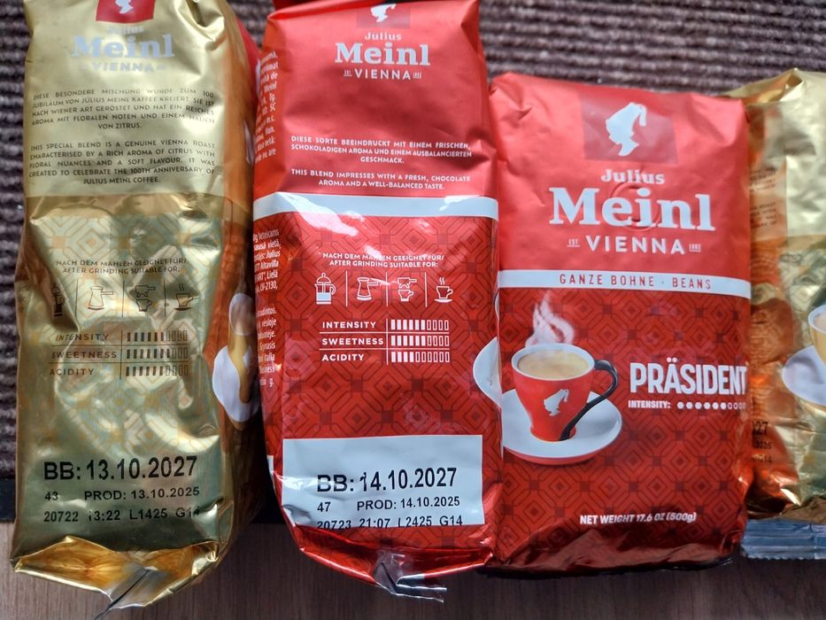 Kawa ziarnista Julius Meinl Pasident Austria