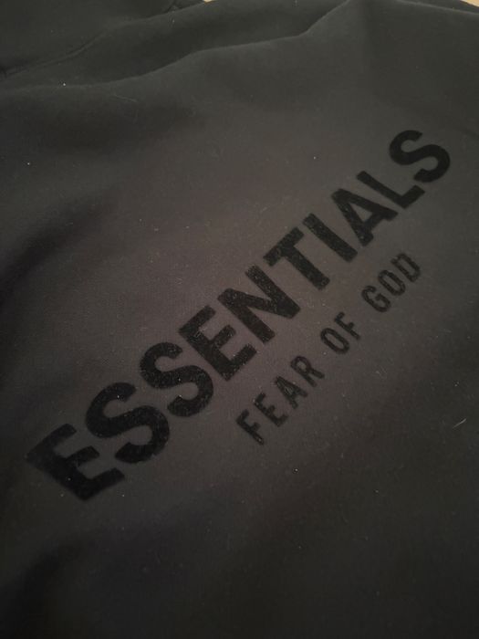 FOG Essentials black hoodie