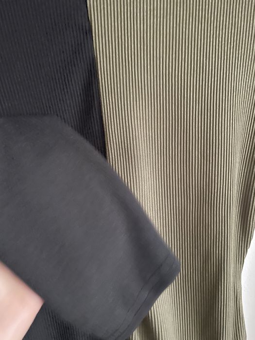 Pink Vanilla prazkowane body duocolor półgolf khaki oliwka