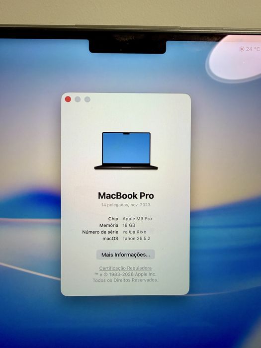 MacBook Pro 14” M3 Pro | 18 GB RAM | 512 GB SSD | Excelente Estado
