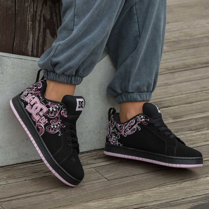 Женские кроссовки DC Court Graffik Black Pink Sabbath 36-41 Новинка!