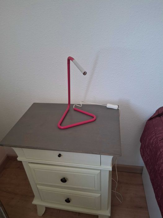 Candeeiro de Mesa Led IKEA Harte Rosa – Flexível