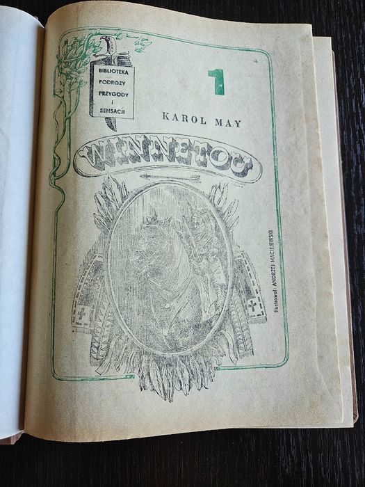 Winnetou (zbiór zeszytów 1-6), K. May, Szczecin 1982